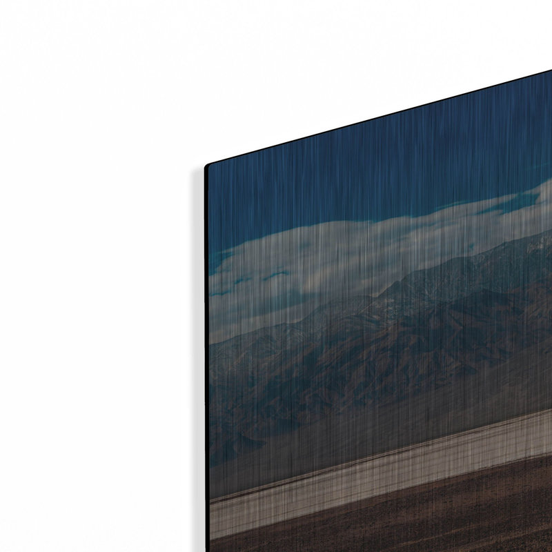 «Vallée de la mort - Badwater Basin Panorama 3» par Epic Portfolio, art mural en métal, 36 po x 12 po, H 12 po x l 36 po