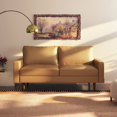 Elden Faux Leather Sofa
