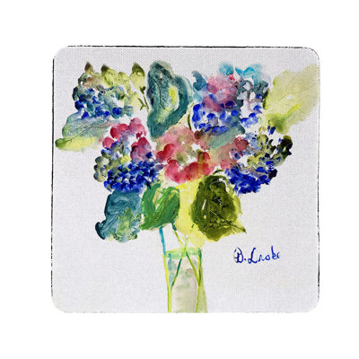 Vase d'hortensias