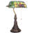 Tiffany Banker Lamp Small Stained Glass Table Lamp Tiffany Style Piano Light Green Dragonfly Style Desk Lamp Angle Adjustable 10.6X15.7 Inch for Home Office Living Room Bedroom