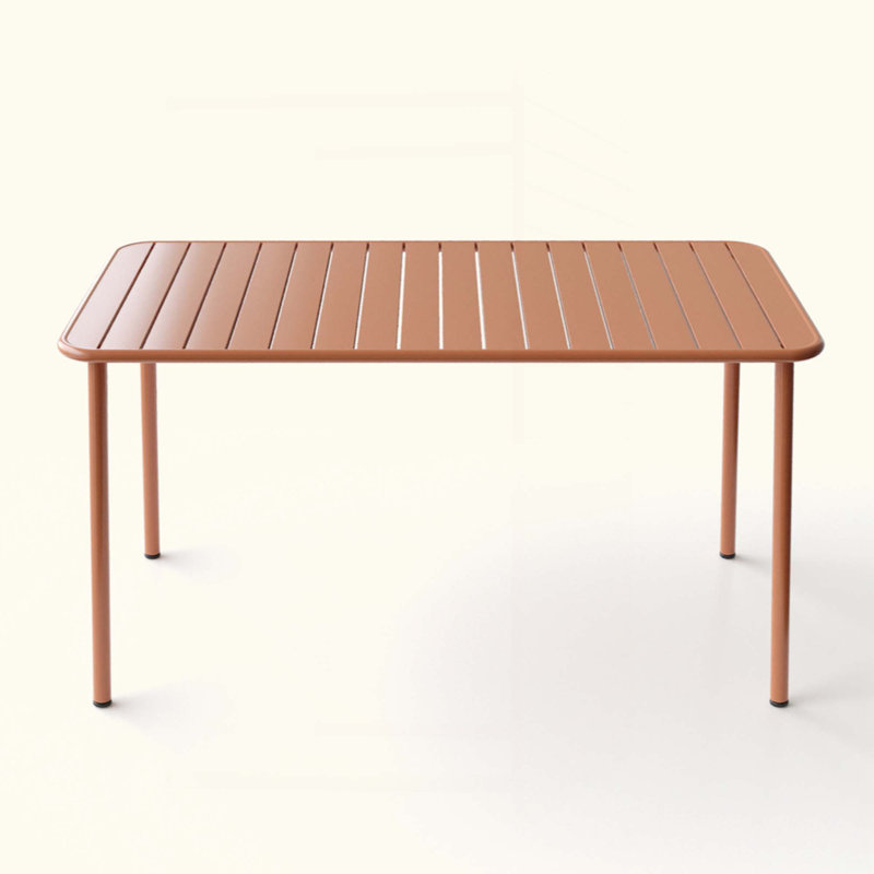 Table de salle à manger d'extérieur Sella, Orange