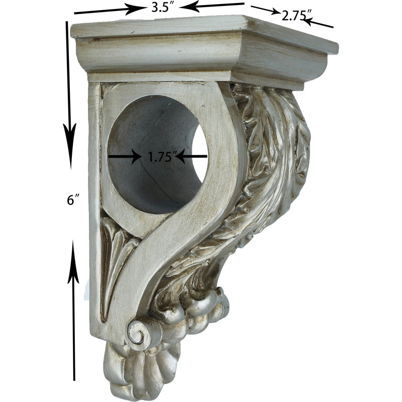 Franny Resin 3.38'' Drapery Sconce, Pewter