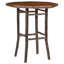 Table bistro ronde Fireside Lodge Hickory Log - 40 po - Cannelle - Armor-1336320992-1336320994