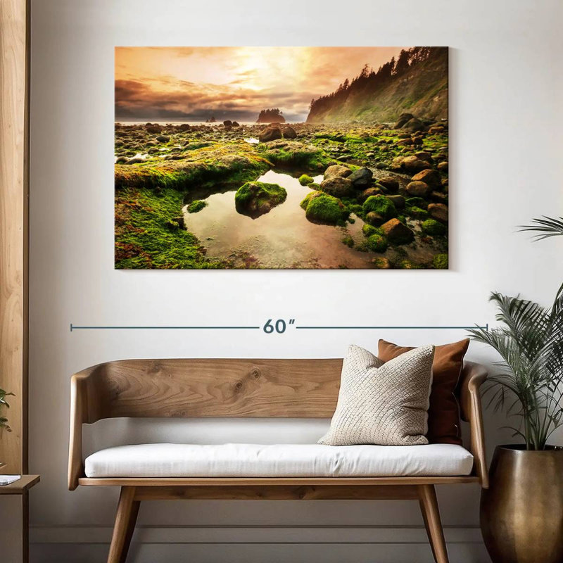 Olympic Park Mossy Rocks, 32" H x 48" W