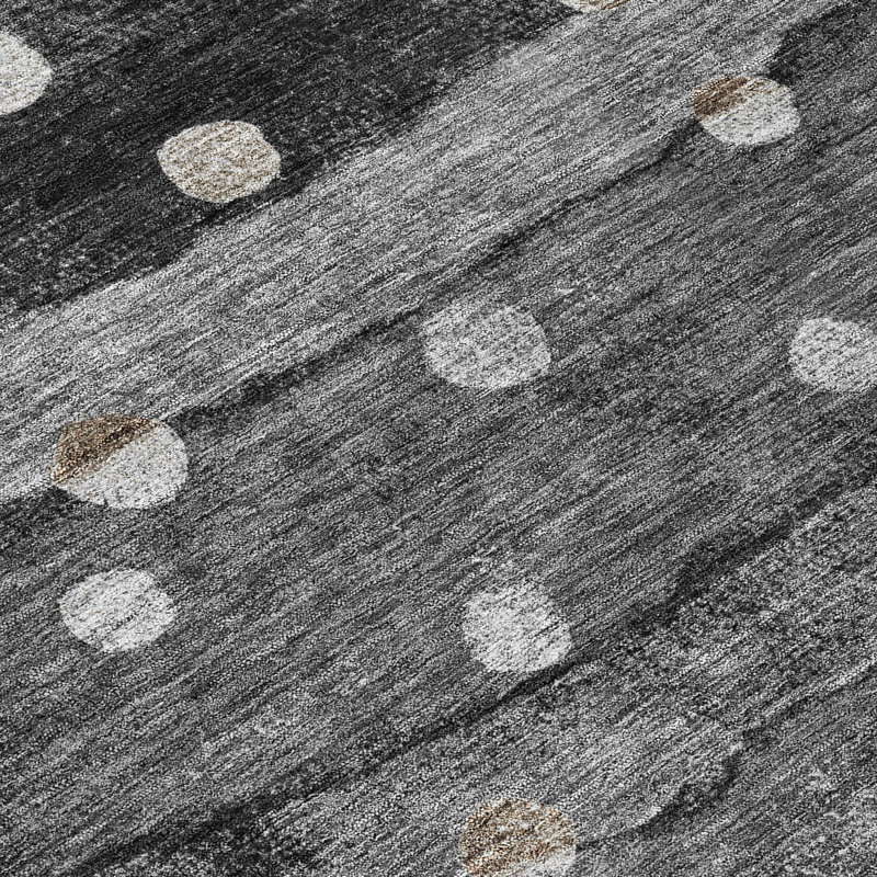 Machine Washable Indoor/Outdoor Chantille ACN2696 Stripes Rug, 10' x 14', Black
