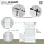 Porte de grange en bois manufacturé en verre avec trousse de quincaillerie d'installation-92598468-122584540