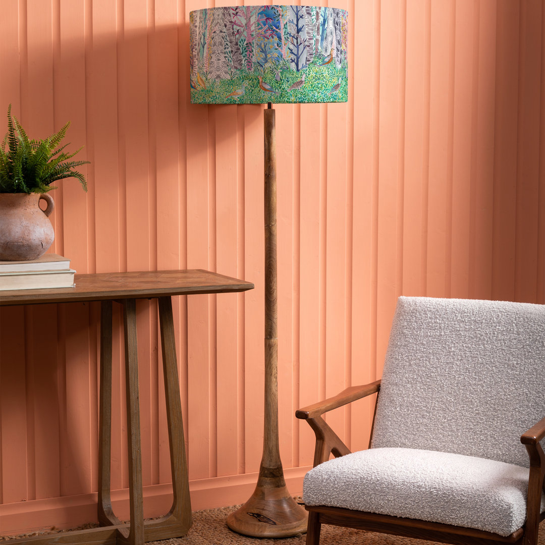 Kinross 173cm Brushed Traditional Floor Lamp