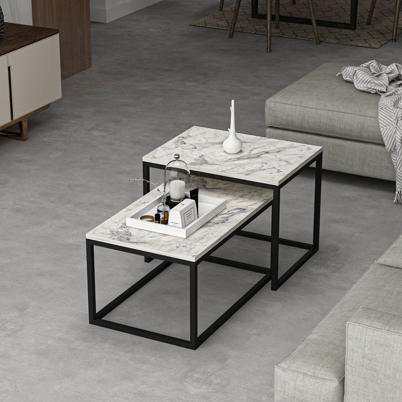 Glorias Coffee Table, Freesia Marble