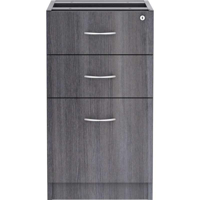 Essentials Series Box/Box/File Fixed File Cabinet, Gray