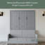 Lit escamotable double pleine grandeur avec coussin-1034260980