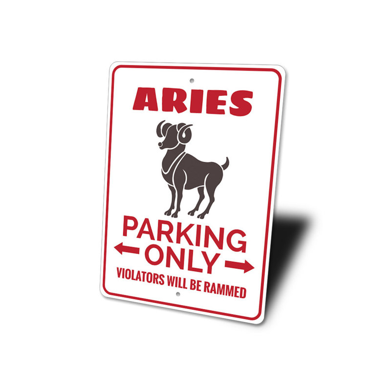 Panneau de stationnement Aries, H 18 po x l 12 po x P 0,06 po