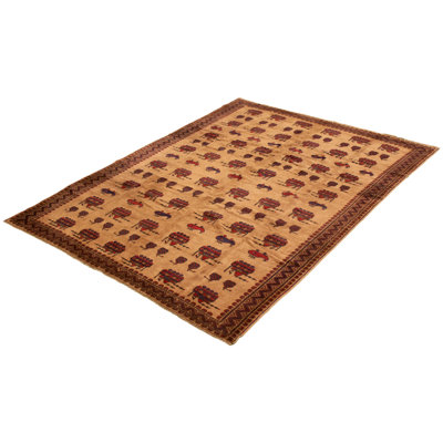 Brannock One-of-a-Kind 6'6" X 9'4" New Age Wool Area Rug in Tan
