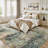 8'X10' Neutral Modern Washable Abstract Area Rug Oatmeal/Taupe/Muted Olive -118613657