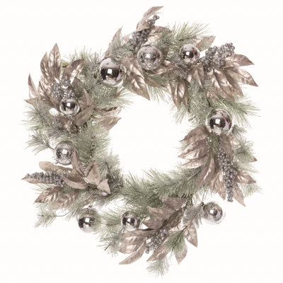 Couronne en plastique brossé 24 po