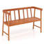 Solid Wood Eucalyptus Outdoor Bench