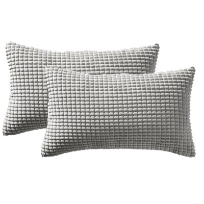 Houndstooth Cotton Blend Reversible Pillow Cover