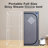 Portable Steam For Home - Personal Spa Enjoyment Zone. Grey. 2.2L Generator. 150F Max Heat. Approved. Remote Controlled With Timer. Foldable Chair. Waterproof & Heatproof Material. Easy Installation