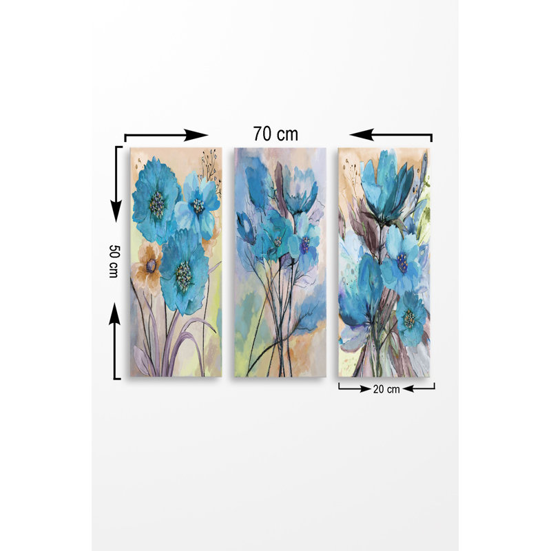 Ensemble de 3 panneaux décoratifs élégants, 27,6 po x 19,7 po | 100% panneau de fibres à densité moyenne, épaisseur: 0,1 pouce | Parfait pour le salon, la chambre à coucher et le bureau, et pour une œuvre d'art élégante et polyvalente