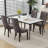 Tufted Dining Chairs Set of 2 with High Backrest and Padded Seat