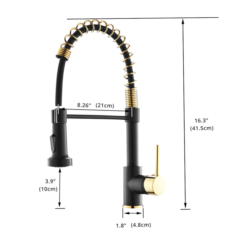 AWZTOO Pull Down Kitchen Faucet