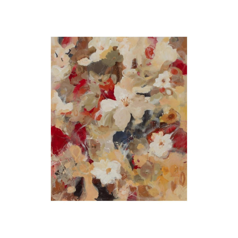 Floralici - impression sur toile tendue, Image au pinceau gel