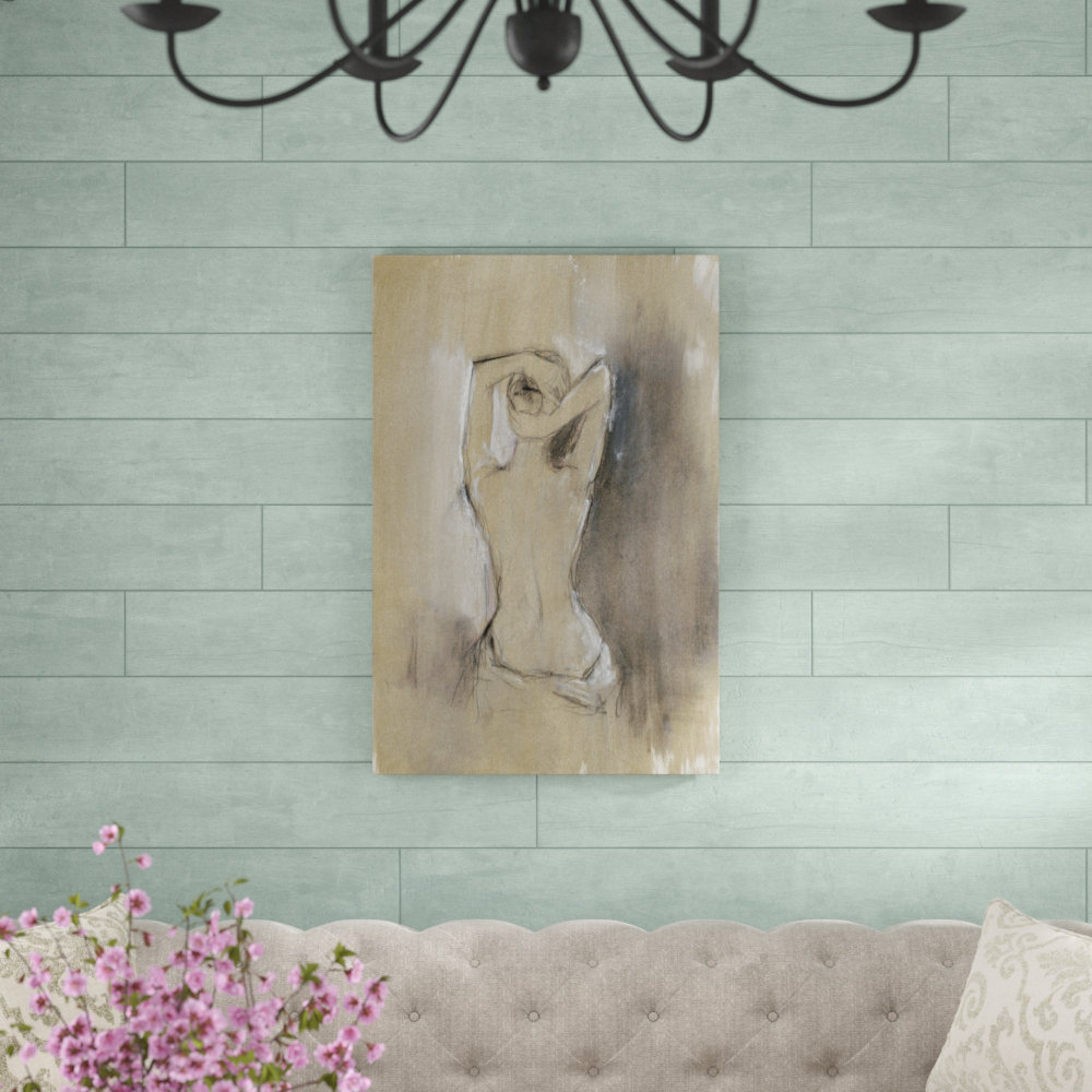 Contemporary Draped Figure I by Ethan Harper - Painting Print