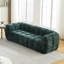 Modern Chenille Green Sofas, Comfortable Quilted Design For Home Spaces