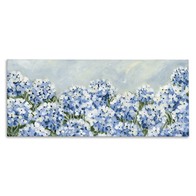  Blue Hydrangea Meadow Canvas Wall Art by Yvette St. Amant
