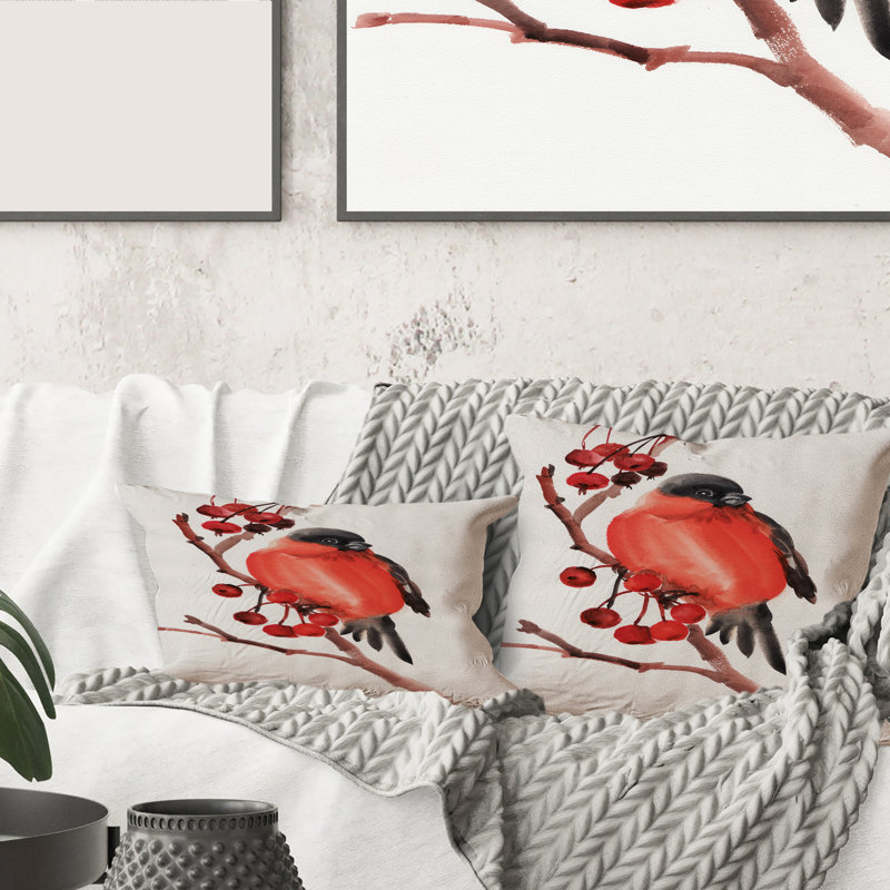 Housse et insert de coussin carré Bullfinch, 18" x 18"