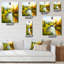 Horloge murale paysage d'automne avec montagnes et rivière-247165930