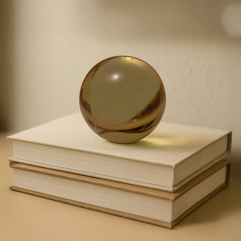 Bonn Cast Glass Decorative Object Light Smoky Brown, Light Smoky Brown