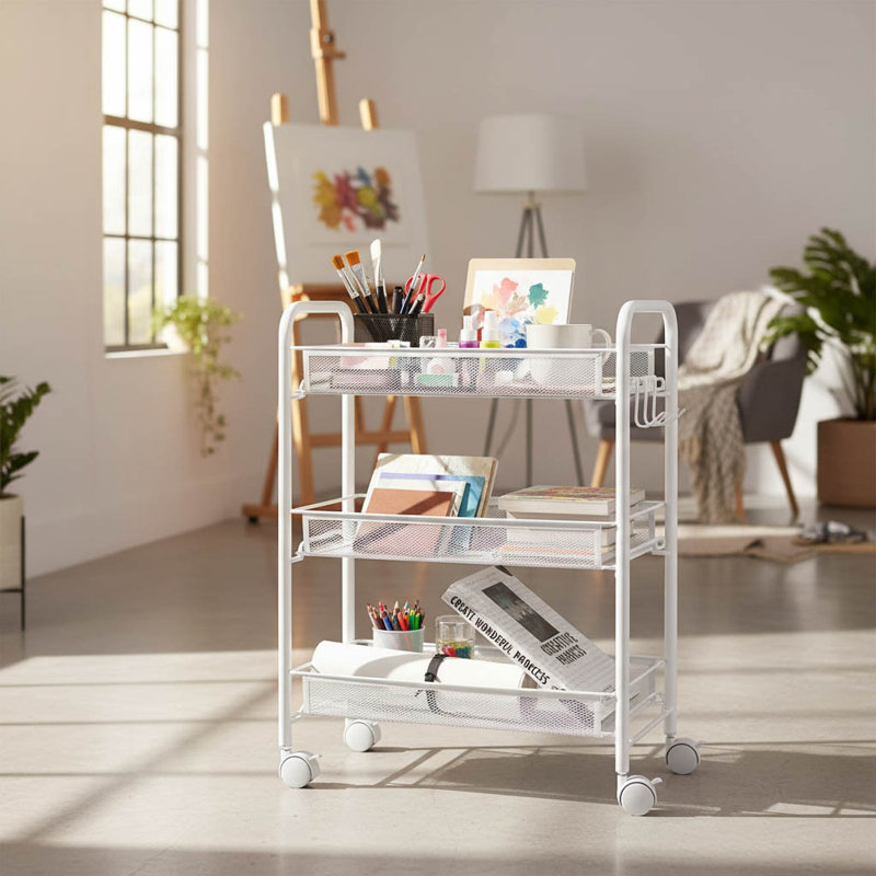 63cm H x 45cm W Utility Cart with Wheels