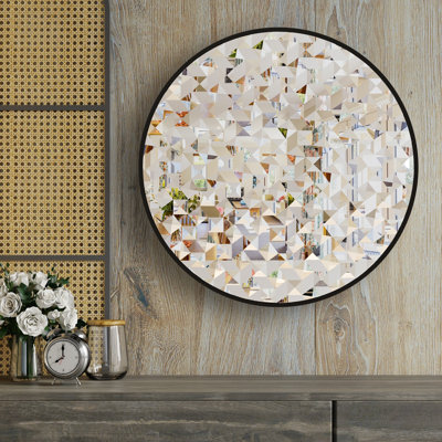 Agulla Engineered Wood Flat Wall Mirror