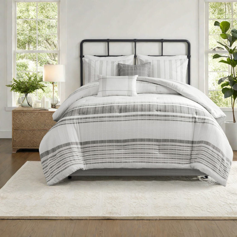 Oversized Cotton Comforter Bedding Sets For Farmhouse Style Living