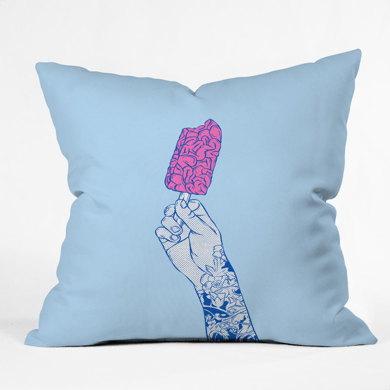 Coussin Brain Ice Cream Mmmmm, 16 po x 16 po