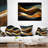 3D Gold Waves in Abstract Printed Pillow-29366548-29366551-29455527