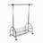 Chrome Metal Clothes Rack Extendable Bar