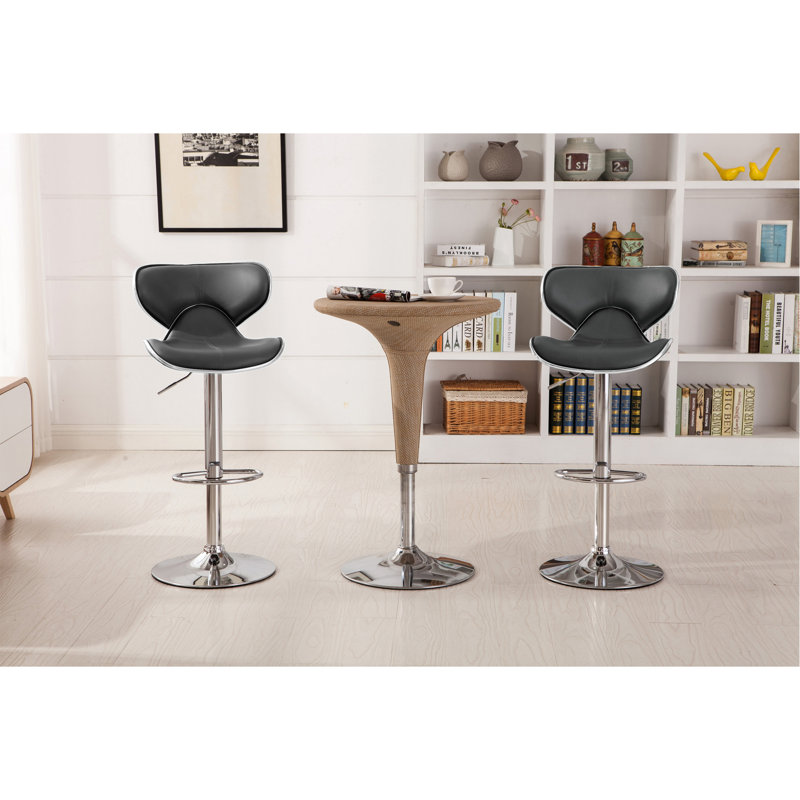 Ensemble de 2 tabourets de bar Upholstery Airlift, Grey
