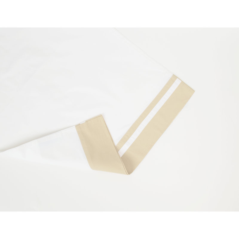 Ensemble de taies d'oreiller ouvertes Grand 100% coton percale, Taies d'oreiller pour grand lit, Rice