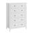 5-Drawer Tall Dresser with Deep Drawers & Metal Knobs, Modern Wood Chest-1566581451