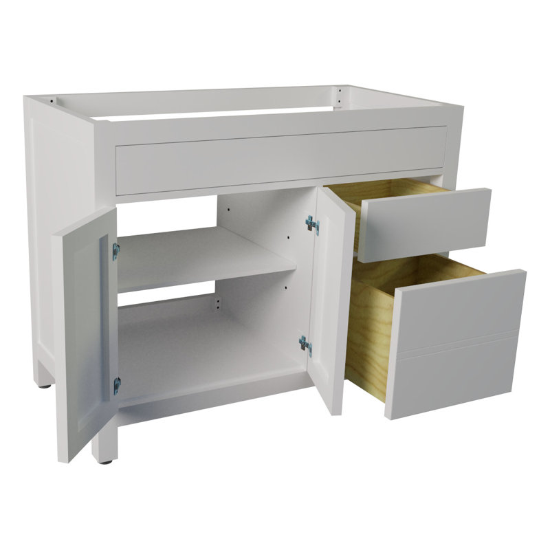 Dayton 42'' Single Bathroom Vanity Base Only, White