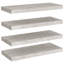Gracie-Rose 4 Piece Picture Ledge Wall Shelf-123284134-123284133