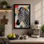 Zebra in Motion Eclectic - Wrapped Canvas-178475889-178475890