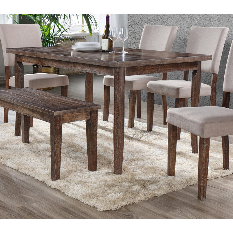 Kenna 60" Solid Wood Top Dining Table 