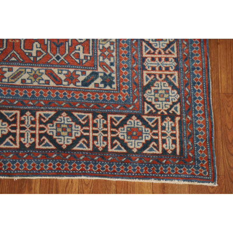 Tapis à teinture géométrique antique Kazak