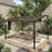 Wall Mounted Hardtop Gazebo Pergola 10x12 ft