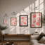 Coral Seashells Coastal - Framed Print-962927765-962927763