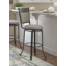 Luker Swivel Upholstered Counter Stool with Metal Frame