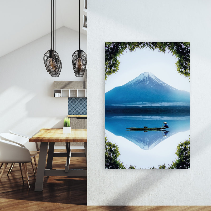 «Mount Fuji Reflection», impression murale contemporaine, 60" H x 40" W