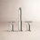 Purist Deck Bath Faucet Trim with Cross Handles